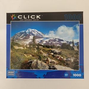 CLICK 1000-Piece Mountain Landscape Puzzle - Blue